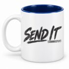 SkiCoach.Me 11oz ceramic mug, Send It (Correctly) design