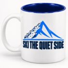 SkiCoach.Me 11oz ceramic mug, Ski the Quiet Side design