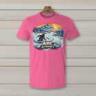 SkiCoach.Me Arc Authority t-shirt in Heather Heliconia