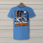 SkiCoach.Me Bad Decisions. Good Conditions. t-shirt in Iris
