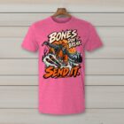 SkiCoach.Me Bones Don't Break. Send It. t-shirt in Heather Heliconia