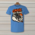 SkiCoach.Me Carve or Die Trying t-shirt in Iris