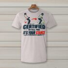 SkiCoach.Me Certified to Tell You It's Your Stance t-shirt in Ice Gray