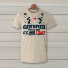 SkiCoach.Me Certified to Tell You It's Your Stance t-shirt in Natural