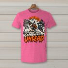 SkiCoach.Me The Mountain Is Crawling with the Undead t-shirt in Heather Heliconia