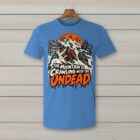 SkiCoach.Me The Mountain Is Crawling with the Undead t-shirt in Iris