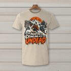 SkiCoach.Me The Mountain Is Crawling with the Undead t-shirt in Natural