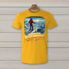 SkiCoach.Me Drawn to Elevation t-shirt in Gold