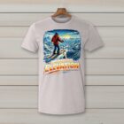 SkiCoach.Me Drawn to Elevation t-shirt in Ice Gray