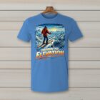 SkiCoach.Me Drawn to Elevation t-shirt in Iris