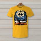 SkiCoach.Me Full Moon. Empty Lift Line. t-shirt in Gold