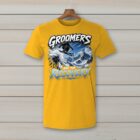 SkiCoach.Me Groomers Are for Recovery t-shirt in Gold