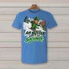 SkiCoach.Me I Am Better When I Am Skiing t-shirt in Iris