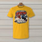 SkiCoach.Me Let's Make Fresh Tracks t-shirt in Gold
