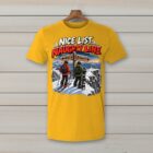 SkiCoach.Me Nice List. Naughty Line. t-shirt in Gold