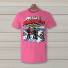 SkiCoach.Me Nice List. Naughty Line. t-shirt in Heather Heliconia