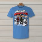 SkiCoach.Me Nice List. Naughty Line. t-shirt in Iris