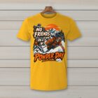 SkiCoach.Me No Friends on a Powder Day t-shirt in Gold