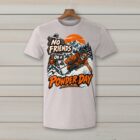 SkiCoach.Me No Friends on a Powder Day t-shirt in Ice Gray