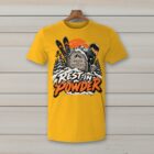 SkiCoach.Me Rest in Powder t-shirt in Gold