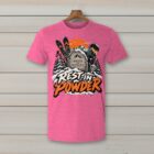 SkiCoach.Me Rest in Powder t-shirt in Heather Heliconia