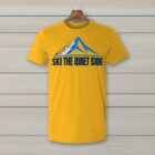 SkiCoach.Me Ski the Quiet Side t-shirt in Gold