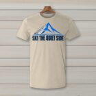 SkiCoach.Me Ski the Quiet Side t-shirt in Natural