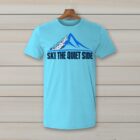 SkiCoach.Me Ski the Quiet Side t-shirt in Sky