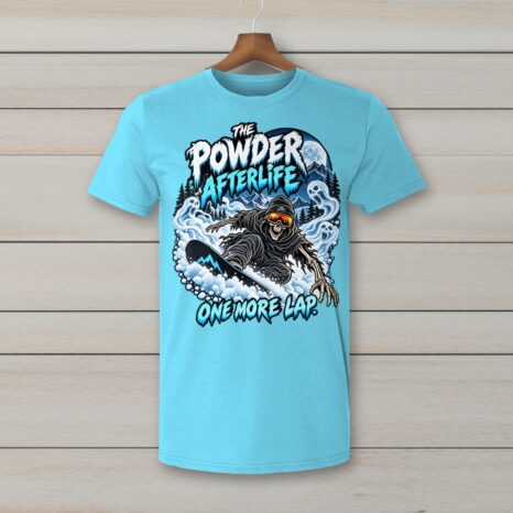 SkiCoach.Me The Powder Afterlife t-shirt in Sky