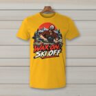 SkiCoach.Me Wax On, Ski Off t-shirt in Gold