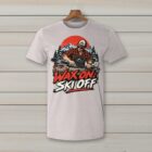 SkiCoach.Me Wax On, Ski Off t-shirt in Ice Gray